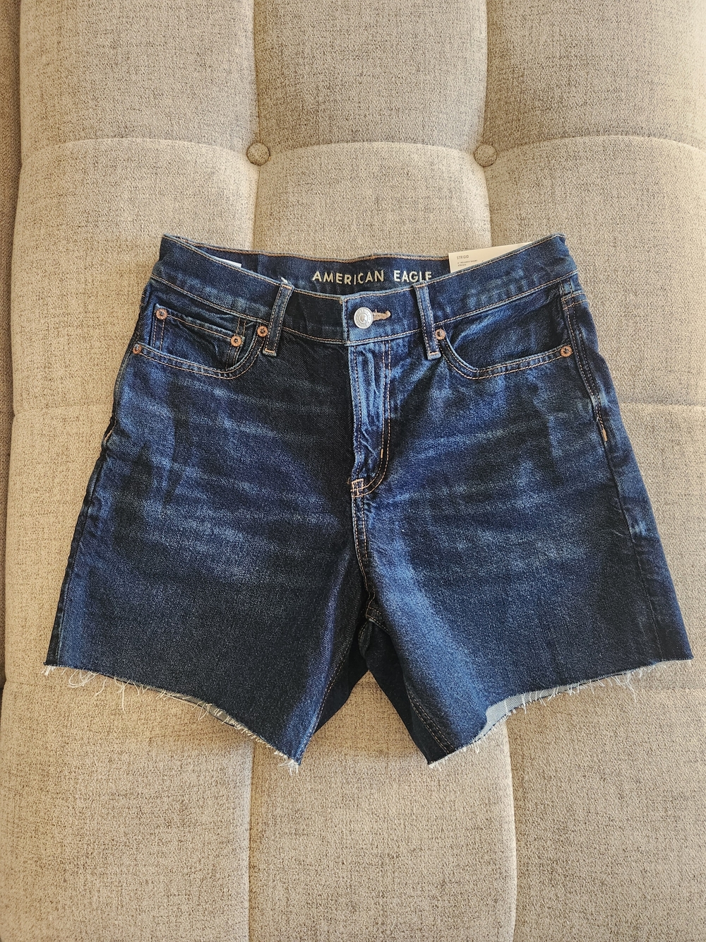 American Eagle Outfitters NWT Dark Blue Denim Cutoff Shorts Size 4